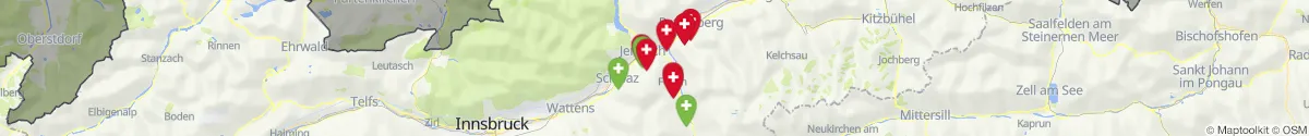 Kartenansicht für Apotheken-Notdienste in der Nähe von Bruck am Ziller (Schwaz, Tirol)